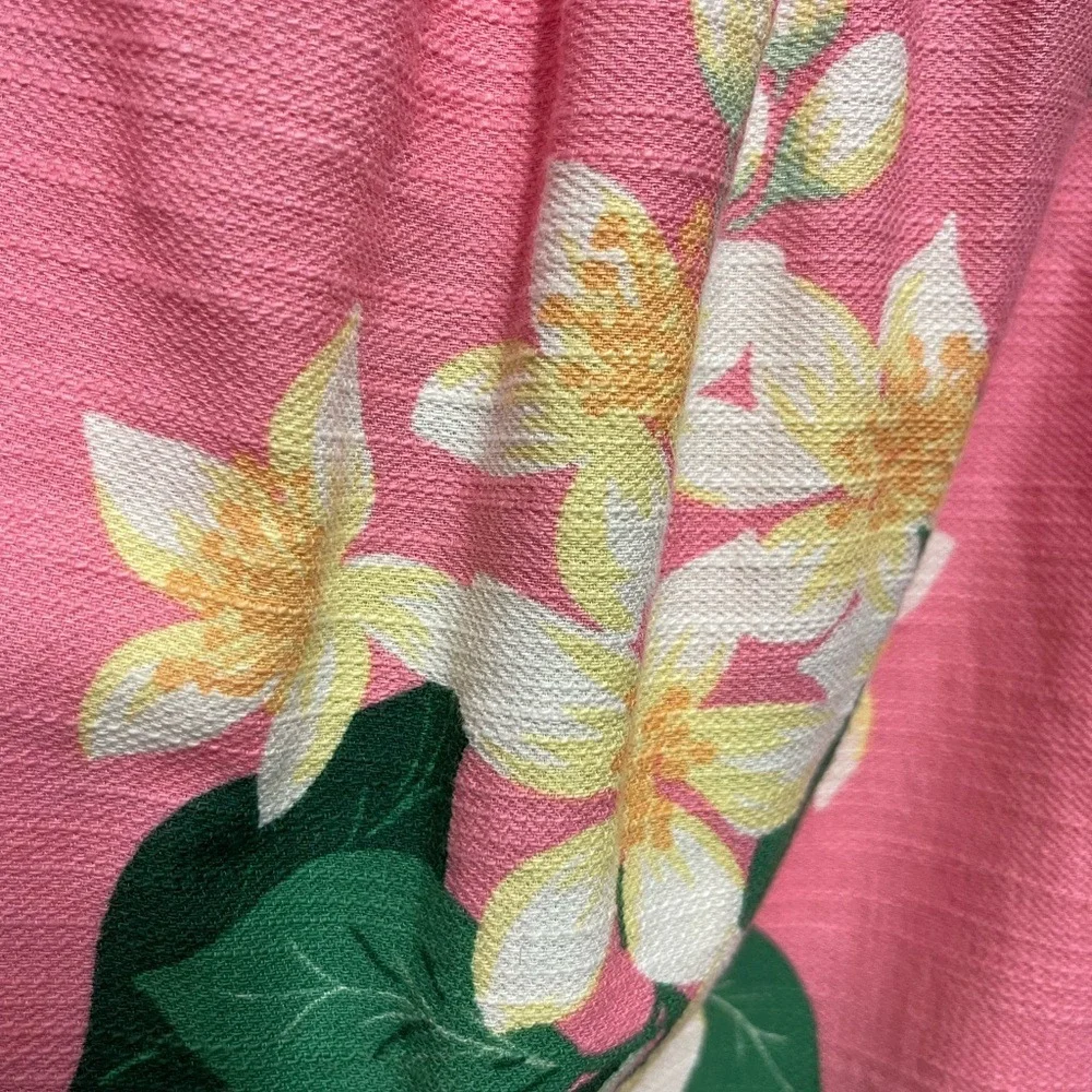 Old Navy‎ Girls Pink Floral Smocked Off Shoulder Dress Size 8